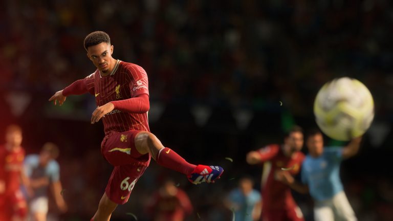 Trent Alexander-Arnold en pleine action sur EA FC 25