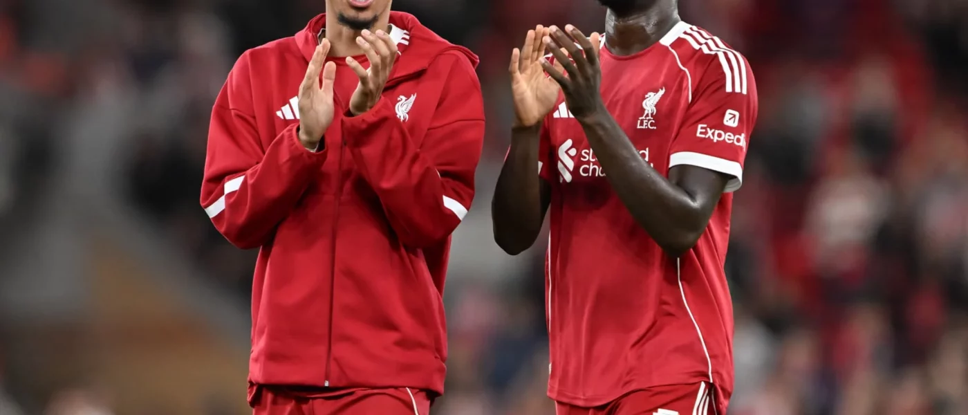 Montage des joueurs français ayant porté le maillot de Liverpool FC, de Djibril Cissé à Ibrahima Konaté et Hugo Ekitike