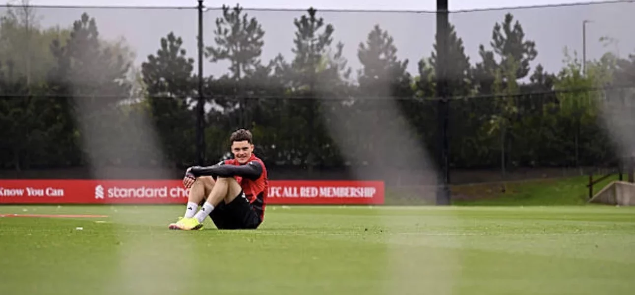 Centre d’entraînement de Liverpool à Kirkby lors d’une séance sans Salah, Alisson et Isak en mai 2026