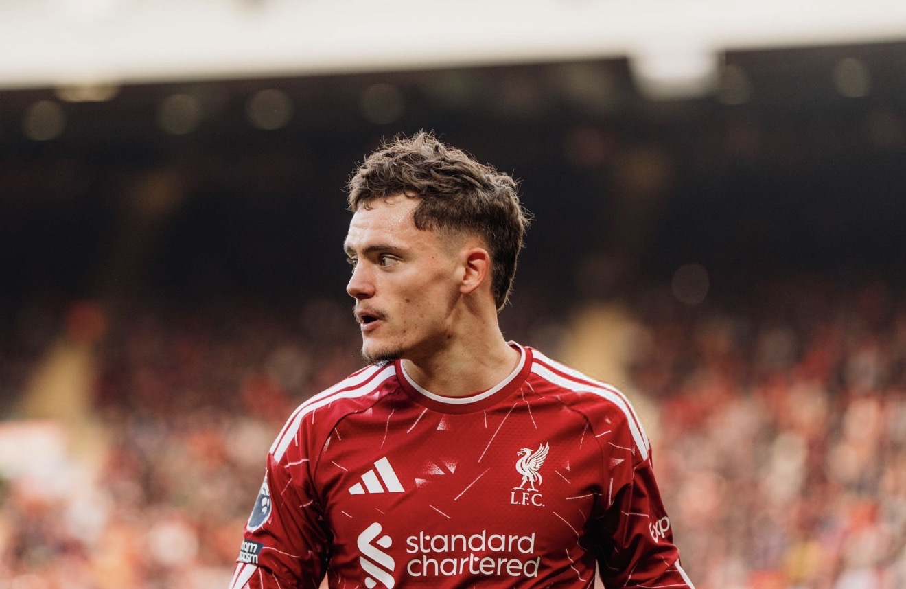 Florian Wirtz sous le maillot de Liverpool lors de la victoire 2-0 contre Brighton à Anfield