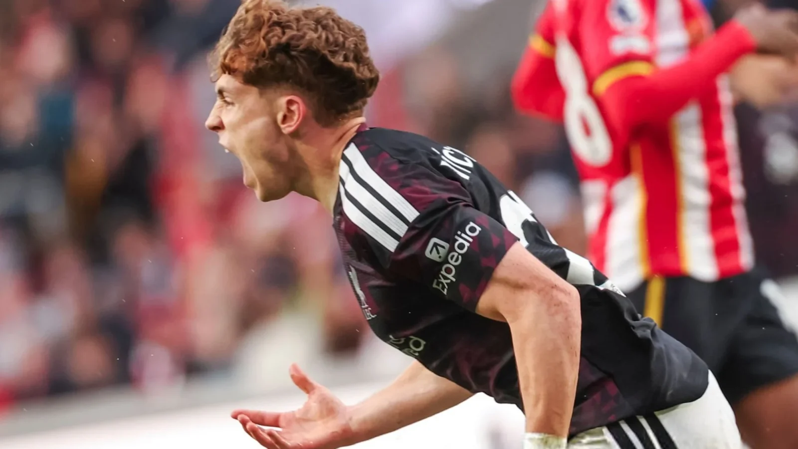 Víctor Muñoz, ailier espagnol de Liverpool, sous le maillot des Reds en Premier League
